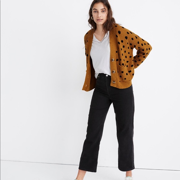 Madewell Hillview Cardigan Sweater in Painted Spots M - Picture 5 of 14
